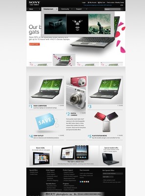 探索索尼網(wǎng)站設(shè)計(jì) 簡約、品牌與用戶體驗(yàn)的完美融合